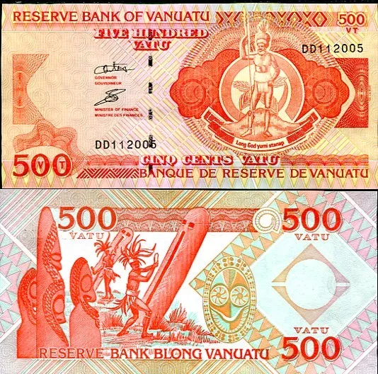 Vanuatu 500 Vatu ND 1993 (2006) P 5 UNC