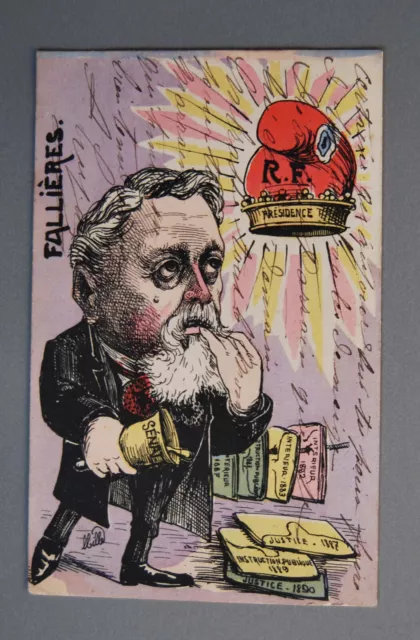 Cpa Illustrateur Satirique - Mille - Fallieres *