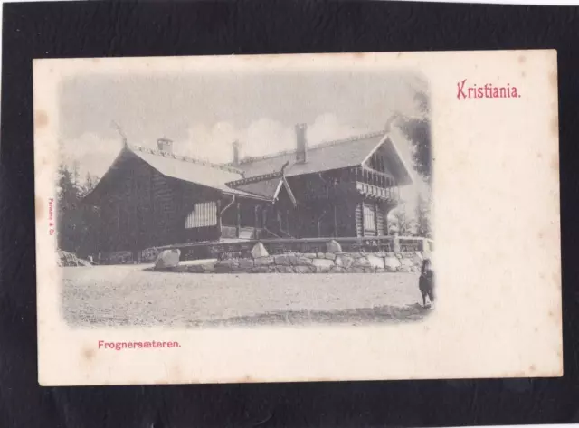 AK Postcard Norge Norwegen Kristiania Frognersaeteren