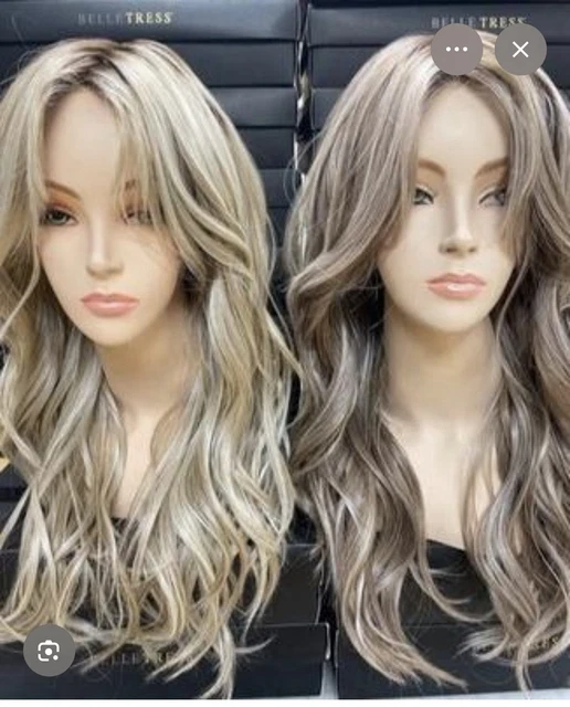 Belle tress “Fontaine” LUX synth wig in color British Milk-tea handtied cap New Get it at Wig Party Shop-peerless 22 in jamoca almond fudge  main image 2