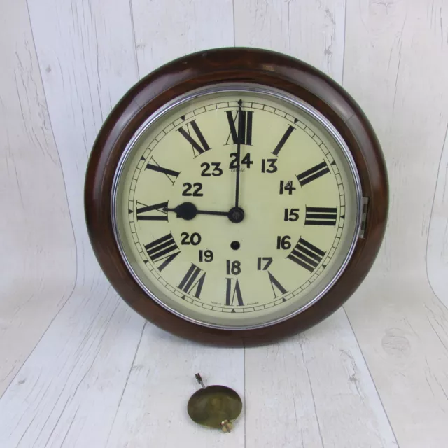 vintage Enfield 8day  station clock