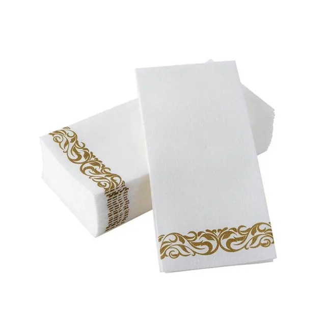 50/100/200PCS Disposable Napkins Table Paper Elegant Tissue Vintage Towel White