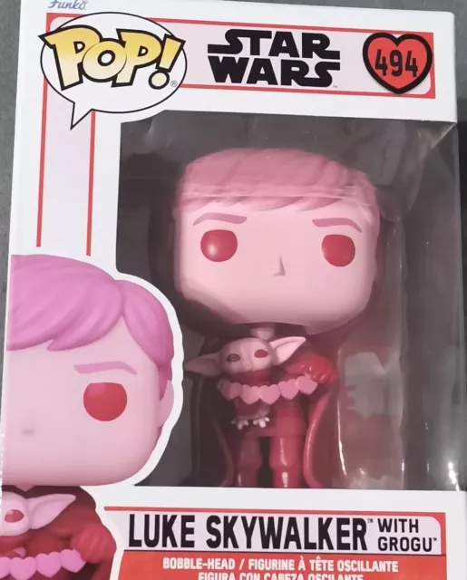 Funko Pop Star Wars 494 Luke Skywalker With Grogu