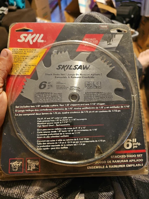 Boxm New Sealed Skil 79600 6" Dado Blade Set