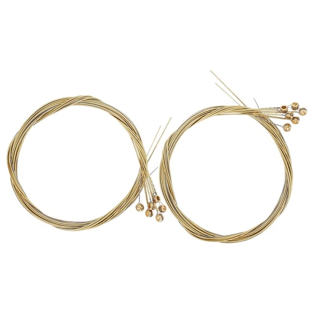 6 Set Corde Chitarra Acustica In Acciaio - Corde Colorate Per Chitarra Folk, Multicolore - Foto 3