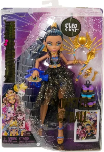 Mattel Monster High Doll Cleo De Nile with Pet Dog Blue Streaked Hair – I  Love Characters