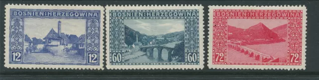 Austria Bosnia 1912 New Values & Views Set Mh  Cat Gb£35  Bin Price £9.99