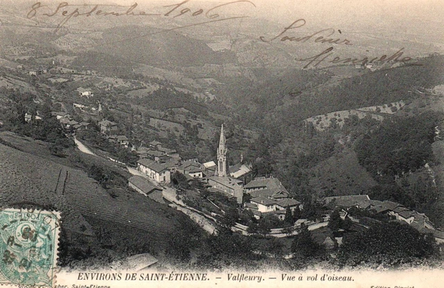 CPA 42 - surroundings of SAINT ETIENNE (Loire) - Valfleury - bird's eye view
