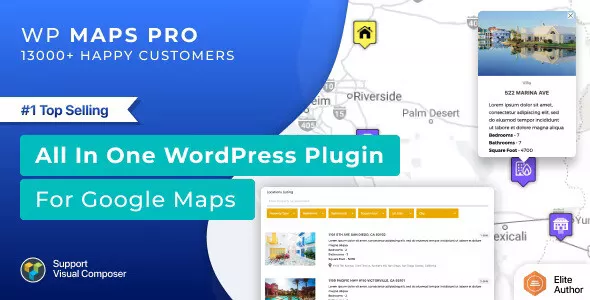 WP MAPS PRO Plugin for Google Maps - WordPress & ⭐GPL⭐ Updates