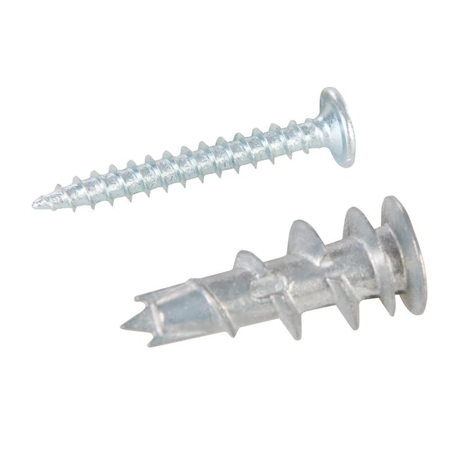 Tacos de yeso autoperforantes Fixman, piezas 100 Metal, 12 x 32 mm