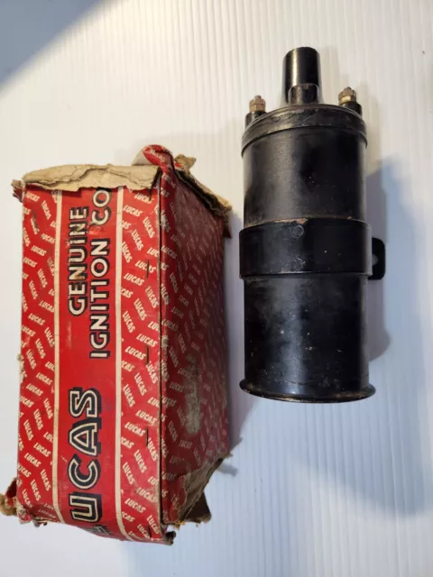 6v OE NOS original genuine LUCAS 1930 1940 ignition coil screw-in in box 6 volt