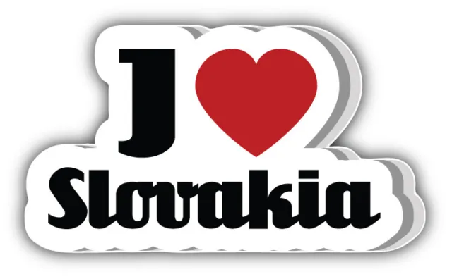 Autoaufkleber Ich Liebe I Love Die Slowakei Slogan Wolke K229 Sticker 12cm