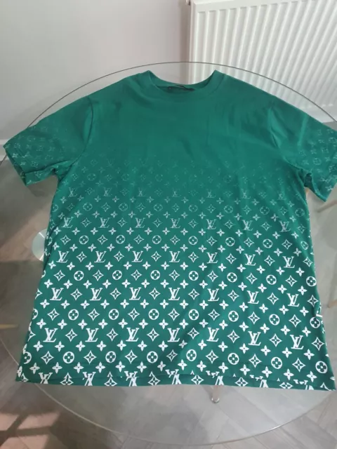 LOUIS VUITTON RM221Q Inside out T-Shirt XL Green Authentic Men Used from  Japan