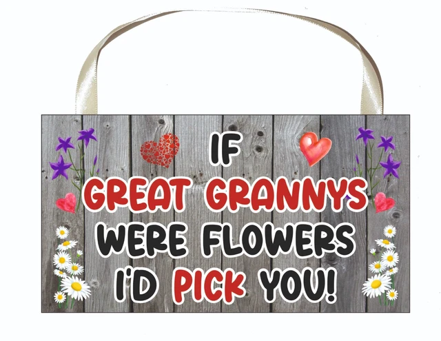 Tolle Oma-Plakette - Wenn tolle Grannys Blumen wären, würde ich dich auswählen - lustiges Geschenk 2