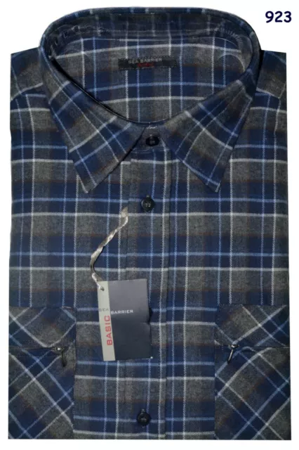 CAMICIA UOMO invernale Taglia M  L XL  XXL  3XL cotone caldo quadri Moena 923