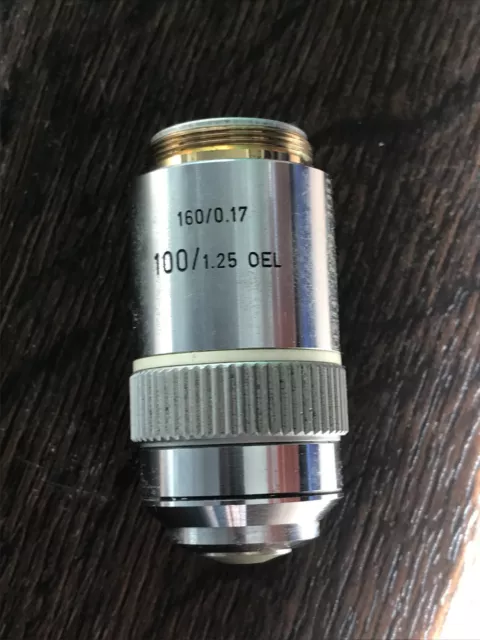 Leitz Wetzlar Leica 100x 1.25 Oel 160/0.17 Mikroskop Objektiv