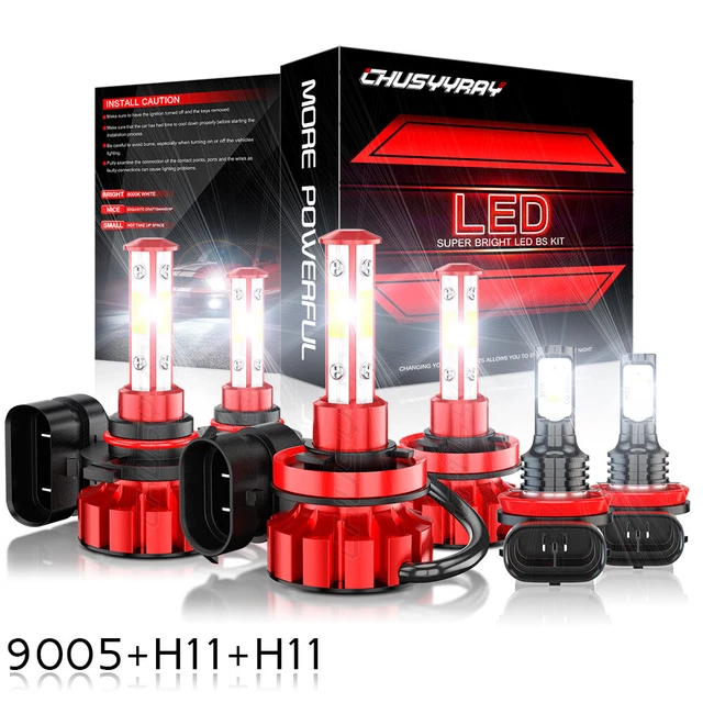 LED Headlight & Fog Light Combo For 2013-2015 Dodge RAM 1500/2500/3500 – 6-Piece Kit