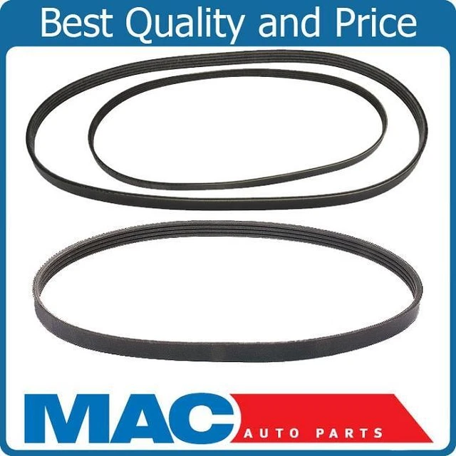 SERPENTINE FAN BELT Alternator AC Power Steering Belts Kit for Honda