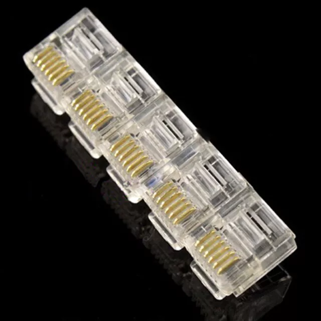 RJ12 Modular Plugs 6P6C for Solid 100 pcs Connectors NEW LWY 3