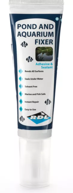 5 reparador de tubos adhesivo adhesivo para estanques y acuarios RDL 80 ml pegamento negro impermeable