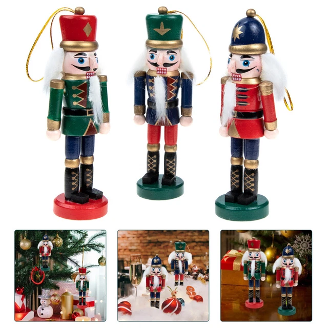 3 pz schiaccianoci legno regali compleanno bambini restituzione colorati