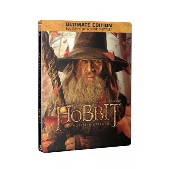 Le Hobbit, Un voyage inattendu COMBO BLU-RAY + DVD STEELBOOK NEUF