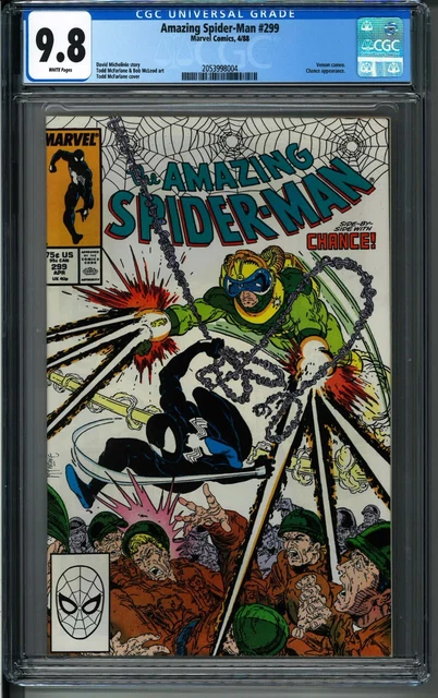 Amazing Spider-Man #299 CGC 9.8 WP  Key Issue Venom Cameo Marvel Todd McFarlane