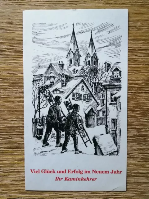 1 x Kaminkehrer Schornsteinfeger Jahreskalender 2003 Neujahrswünsche