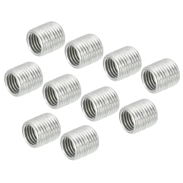 Rosca Reducción Tuercas Inserto M10 Macho a M8 Hembra Adaptadores 10mm, 15pzs