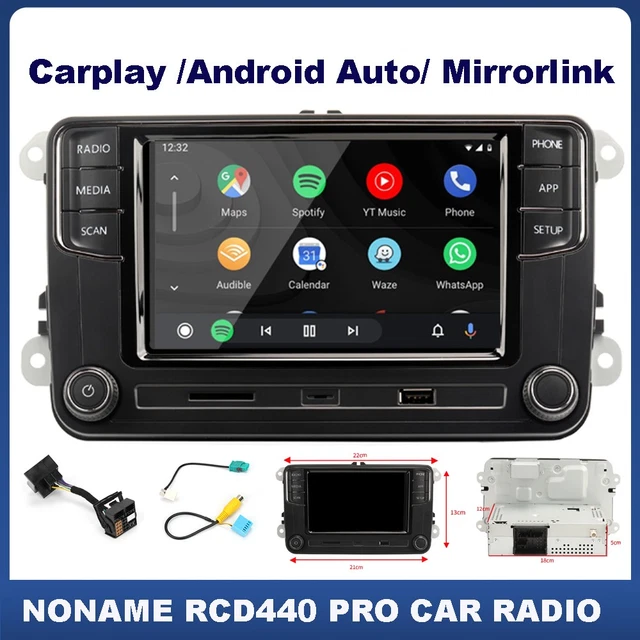 Vw Rcd340 NONAME RCD330 RCD340 RCD440 Car radio CarPlay Android Auto For VW Golf ...