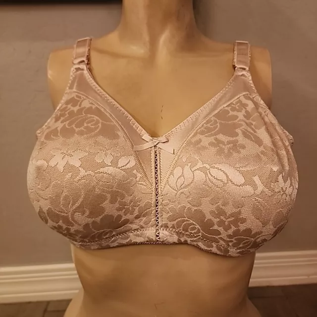 BALI WOMEN'S DOUBLE Support Lace Wirefree Bra 38D Style 3372 $14.90 -  PicClick
