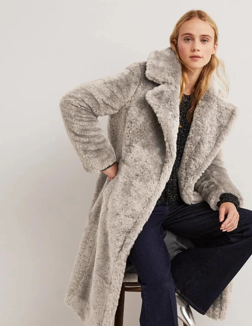 Willow & paige discount faux fur longline coat