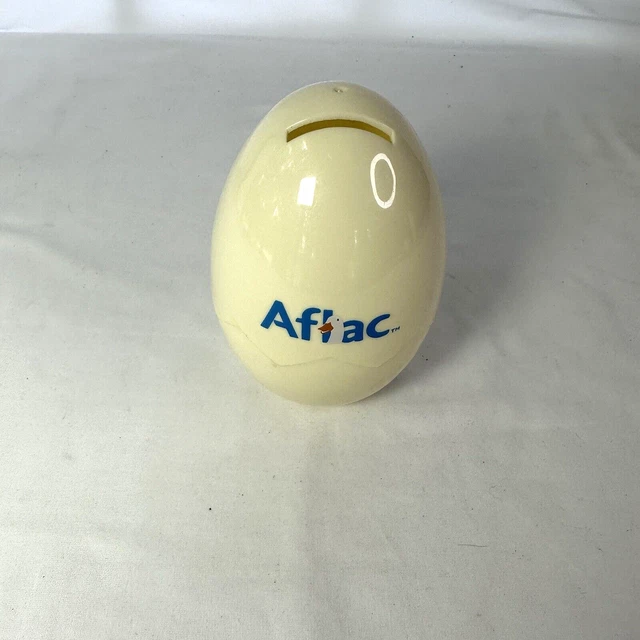 Vintage Aflac Egg Bank With Rubber Duck