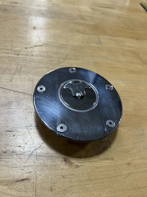 2007 Kawasaki Ninja ZX14R Chrome Fuel Gas Tank Cover Cap