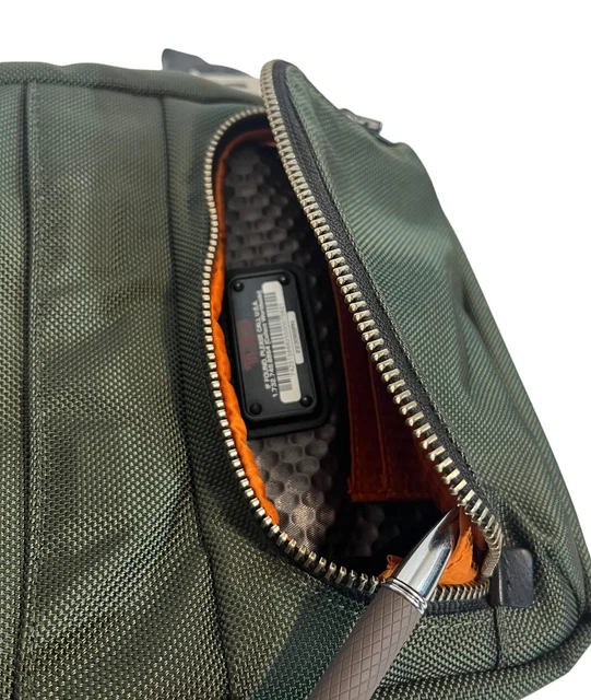 Tumi Alpha Bravo Barstow Crossbody Bag Green Nylon Travel Small Mens Bag 9