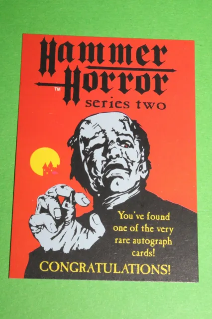 1996 Hammer Horror Series 2 Unsigned Autograph Trading Insert Card Cornerstone