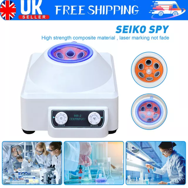 4000rpm Electric Centrifuge Machine Laboratory Medical Practice Desktop 6 Holes