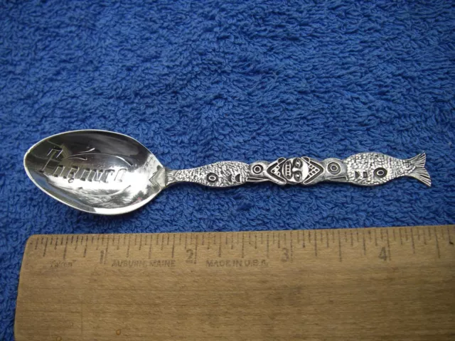 Good TORONTO Canada Souvenir Spoon-FIRST PEOPLES Symbols-Breadner Mfg Co.