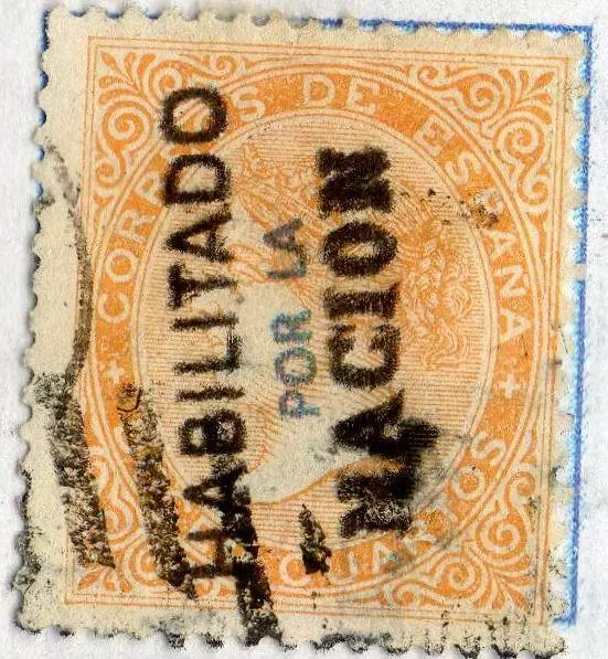 ESPAGNE ! Timbres anciens  Surcharges Locales de 1868 Gouvernement Provisoire