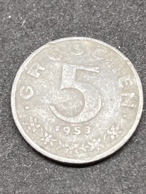 Austria 5 Groschen 1953 Coin