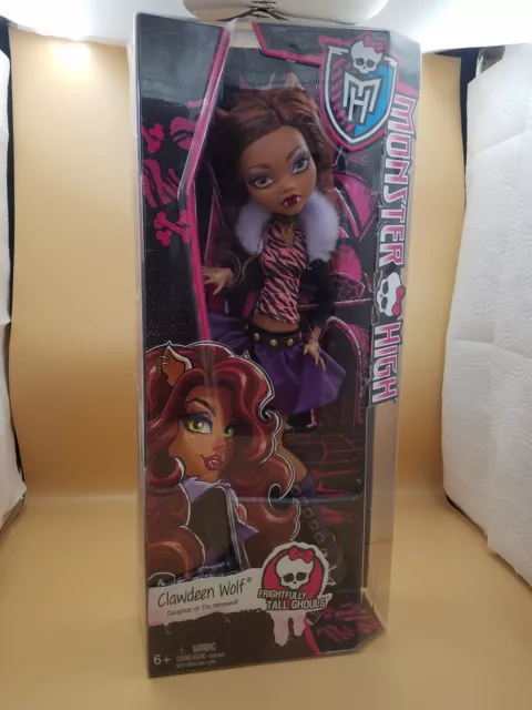 Monster High Frightfully Tall Ghouls Clawdeen Wolf Doll 