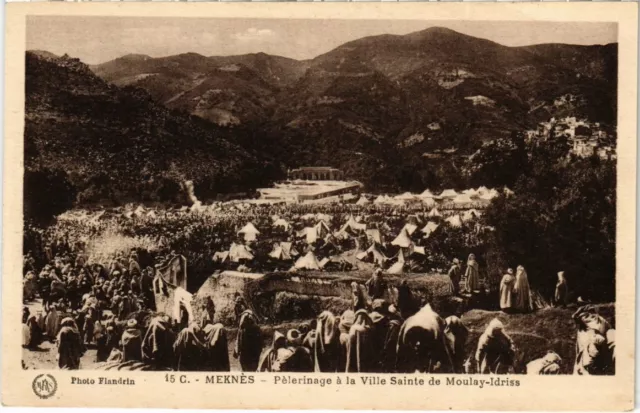 CPA AK MAROC MEKNES - Pelerinage a la ville sainte de moulay idriss (114788)