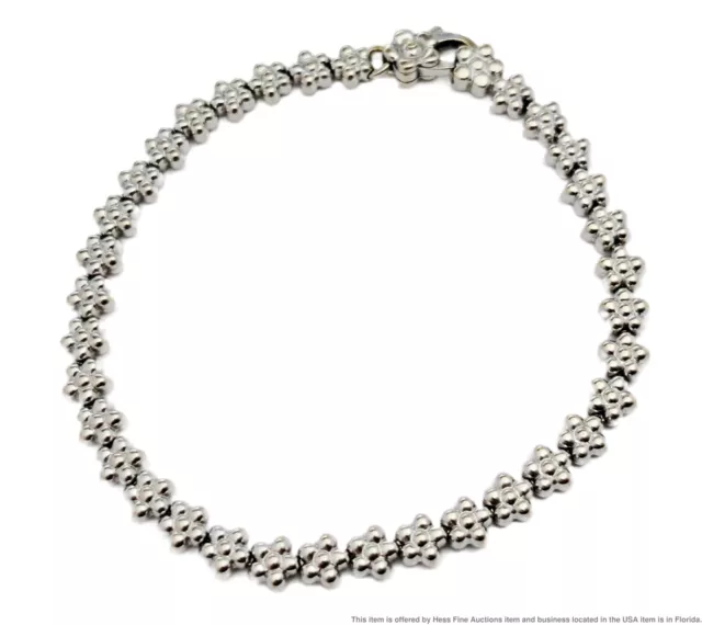 Marco Bicego 18k White Gold Ladies Flower Designer Signed Bracelet 11.7g Marco Bicego 18k White Gold Ladies Flower Designer Signed Bracelet 11.7g