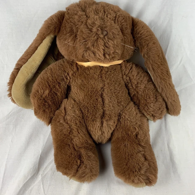 VINTAGE GERBER PRECIOUS Plush Bunny Rabbit Brown 19” Large Stuffed
