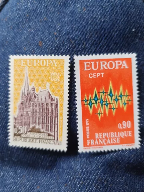 EUROPA CEPT - FRANCE - 1972 YT 1714 à 1715 - TIMBRES NEUFS
