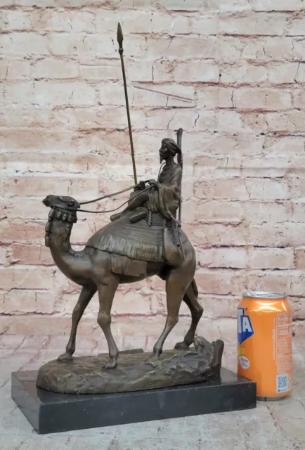 Camel Rider Animal Desert Arab Bronze Sculpture Figurine Art Deco 2
