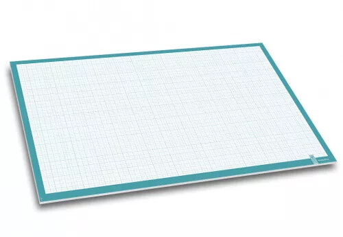 Papier Schreibtischunterlage -Kleinkariert- DIN A2,40 Blatt| türkis,Millimeter