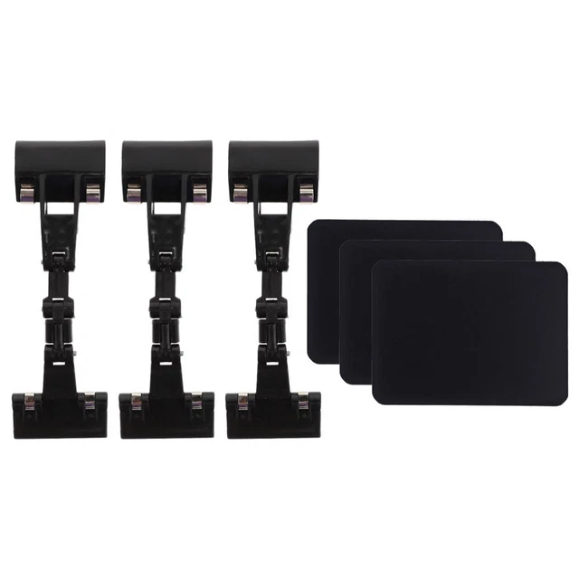 1 set porta etichette clip nere clip su etichetta cesto etichette clip cestino contenitore da appendere plastica