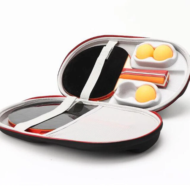 Sac Rigide EVA Pour Raquette De Tennis De Table – Coque Protectrice, Contient 2 Raquettes Ou Raquette + 2 Balles, Sangle De Transport