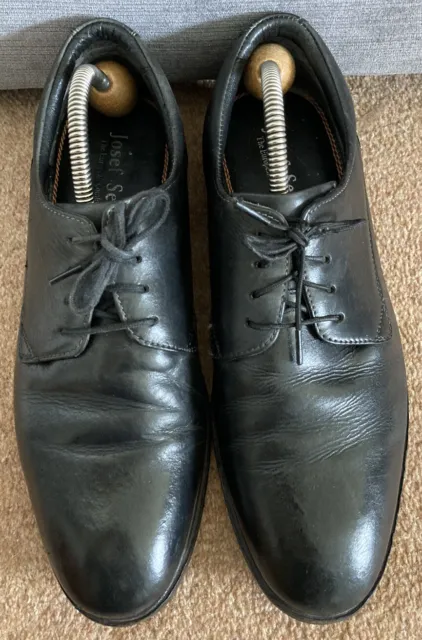 LADIES JOSEF SEIBEL Leather Shoes. Uk8 Eu42. Black. Lace Up. Work ...
